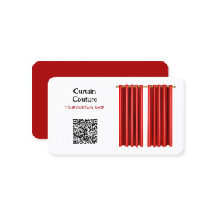 Curtain Shop Custom QR Business Card