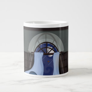 Curtains Flowing in a breeze Large Coffee Mug