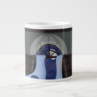 Curtains Flowing in a breeze Large Coffee Mug