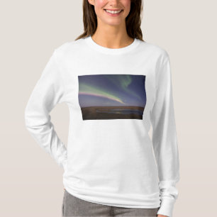 Curtains of coloured northern lights T-Shirt