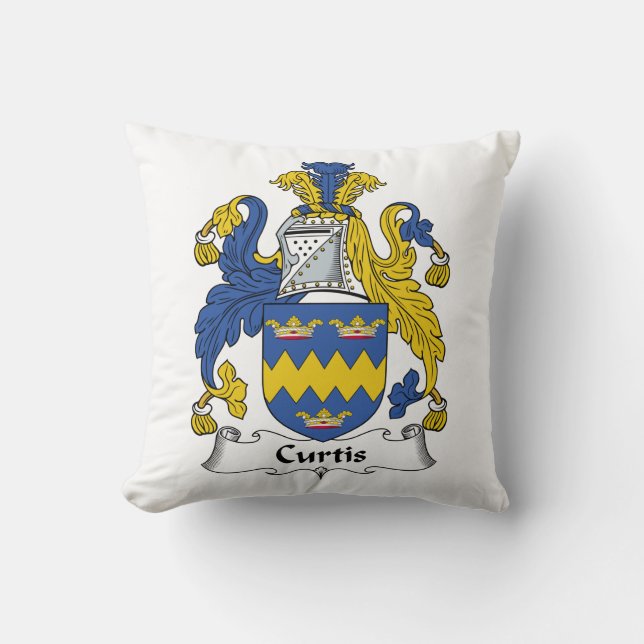 Curtis Family Crest Cushion (Front)