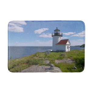Curtis Island Lighthouse, Camden Maine Bath Mat