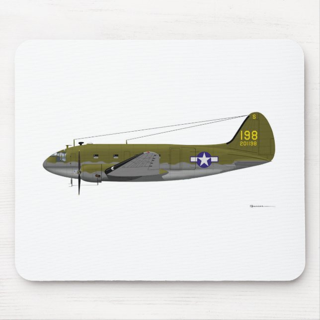 Curtiss C-46 Commando Mouse Mat (Front)
