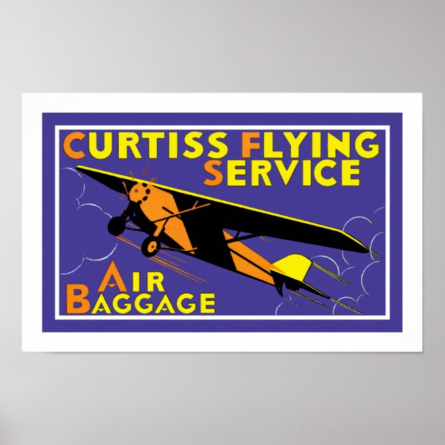 Curtiss Flying Service Poster (Front)