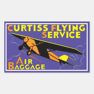Curtiss Flying Service Rectangular Sticker