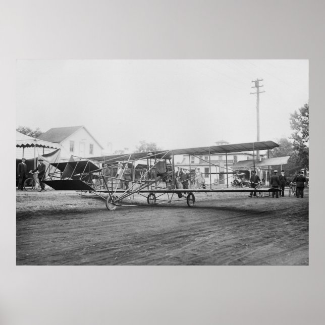 Curtiss-Herring Flying Machine, early 1900s Poster (Front)