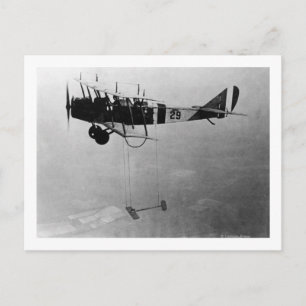 Curtiss JN-4 Jenny Aircraft With Model Wing Postcard