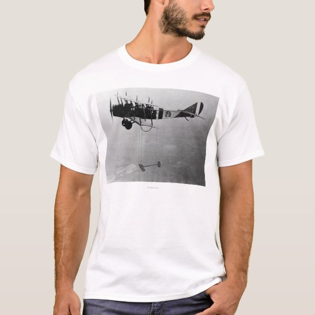 Curtiss JN-4 Jenny Aircraft With Model Wing T-Shirt (Front)