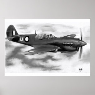 Curtiss P40 Australian service poster