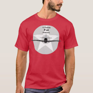 Curtiss P40 Warhawk WWII fighter T-Shirt