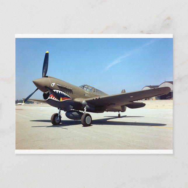 curtiss P-40 tomahawk Postcard (Front)