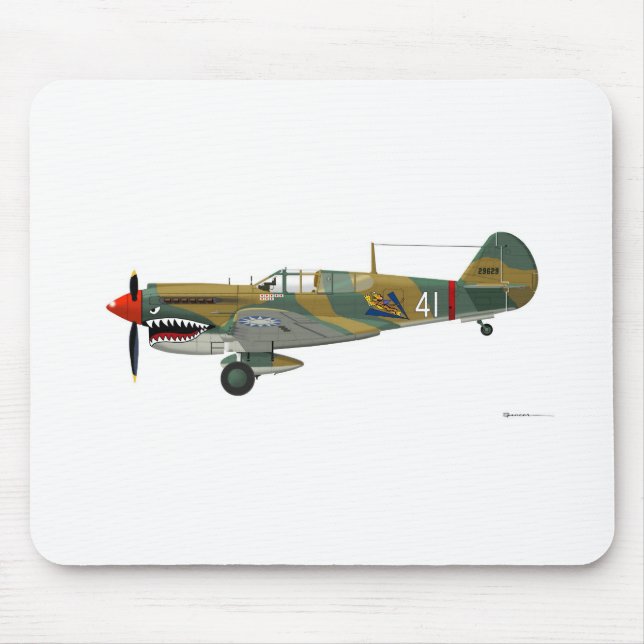 Curtiss P-40 Warhawk Mouse Mat (Front)