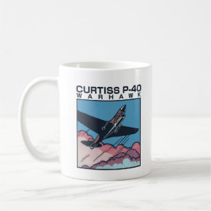 Curtiss P-40 Warhawk WW2 Plane Coffee Mug