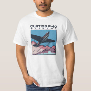 Curtiss P-40 Warhawk WW2 Plane T-Shirt