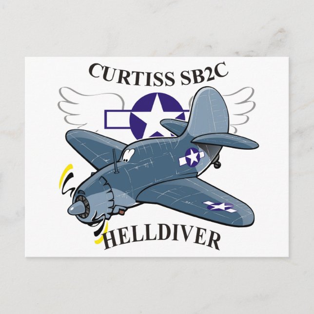 curtiss sb2c helldiver postcard (Front)