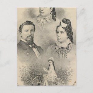 Curtiss & Todd family portraits Postcard