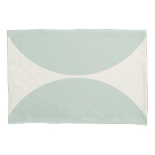 Curvature Minimalism - Sage Green Pillowcase