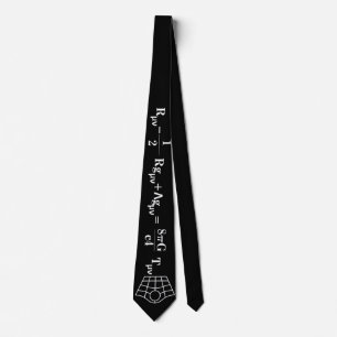 Curvature of Space Science Lovers Tie
