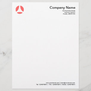 Curve Ball - Tropical Pink Customized Letterhead