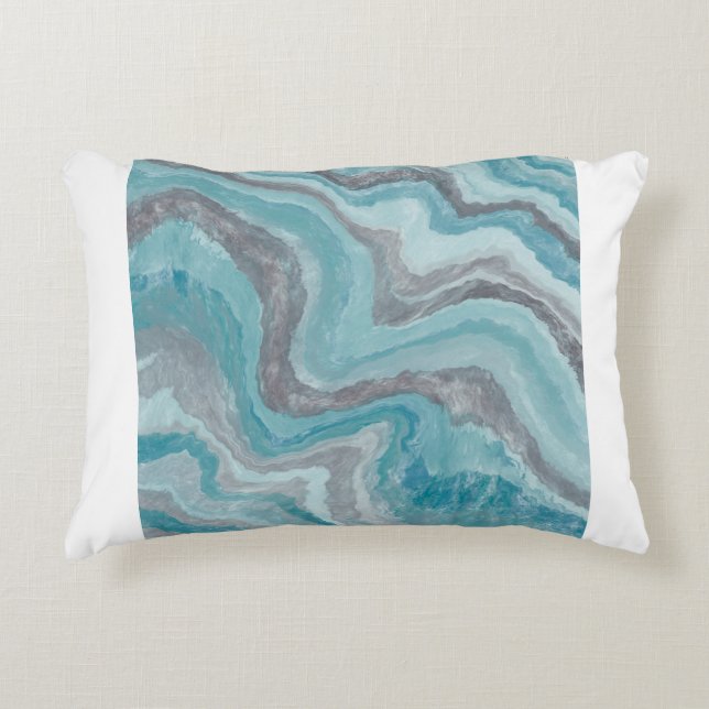 Curved abstract decorative cushion (Front)
