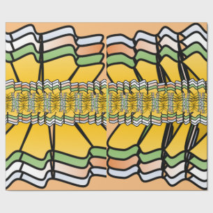 Curved Abstract Wrapping Paper