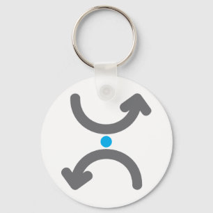 Curved Arrows Keychain