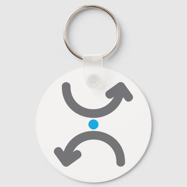 Curved Arrows Keychain (Front)