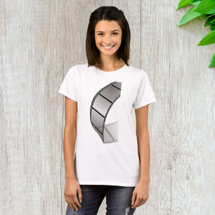 Curved Blank Film Strip T-Shirt