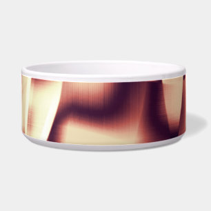 Curved brownish red or burgundy shapes, beige tone