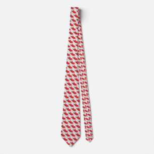 Curved Canada flag Tie