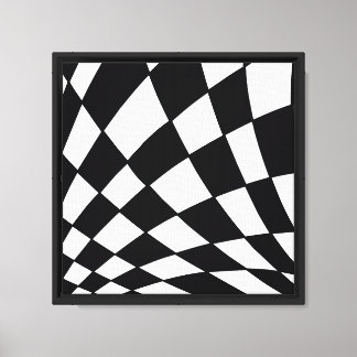 Curved Grid | Modern Canvas Print