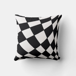 Curved Grid Modern Cushion