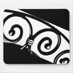 Curved Iron Art Mouse Mat