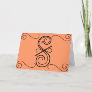 Curved Line Greeting Card
