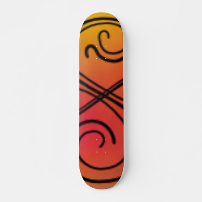 Curved Line Skateboard (Front)