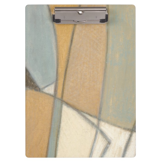 Curved Lines & Muted Earth Tones Clipboard (Front)