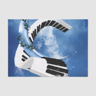 Curved piano tissue paper