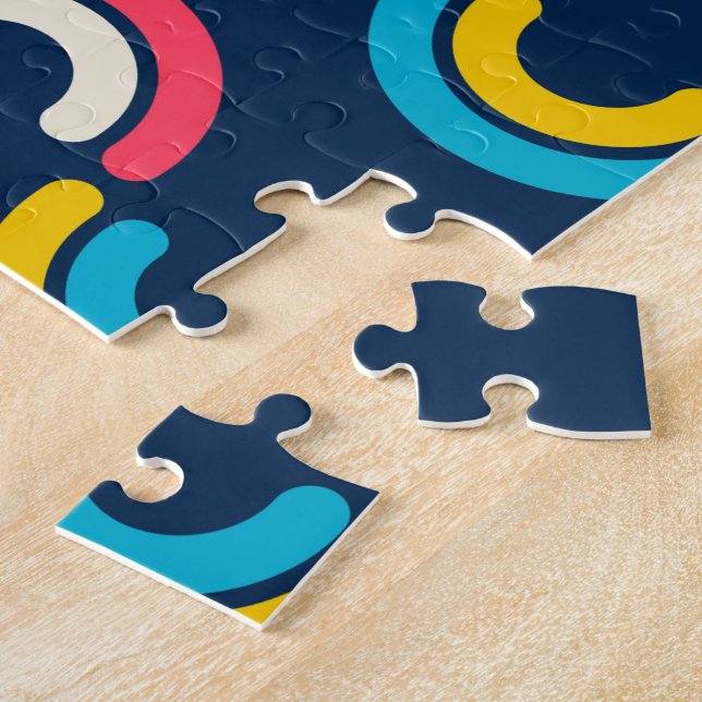 Curved Rainbow Jigsaw Puzzle (Side)