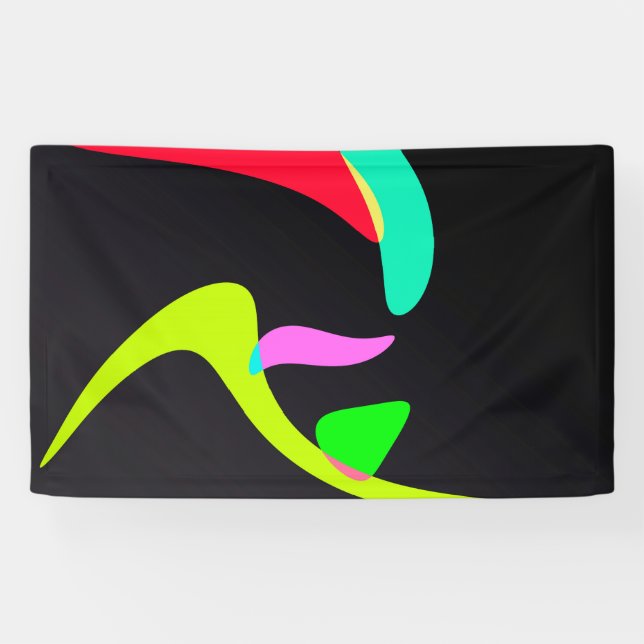 Curved shapes banner (Horizontal)