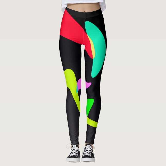 Curved shapes leggings (Front)