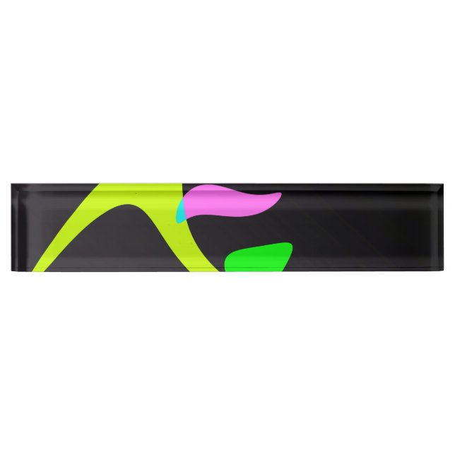 Curved shapes nameplate (Front)