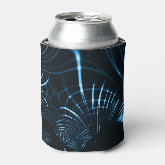 Curved sharp claws or thorns of royal blue can cooler (Can Front)