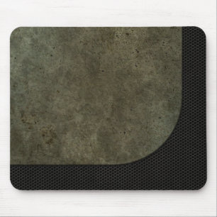 Curved Steel Plate Graphic on Industrial Mesh Mouse Mat