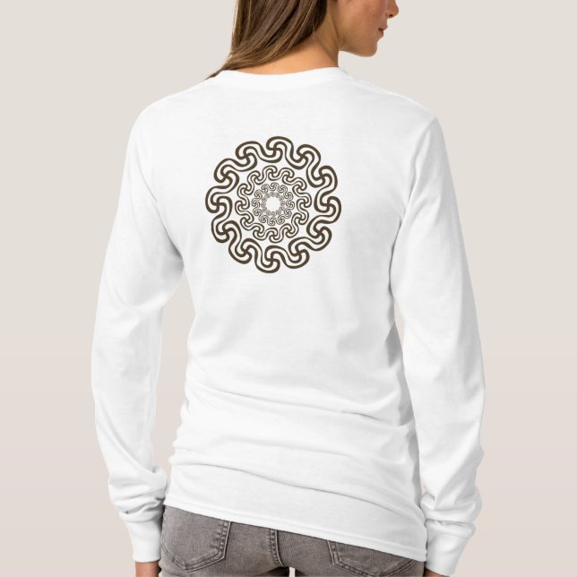 curved swastika reverse T-Shirt (Back)