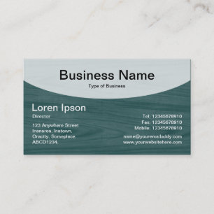 Curved Top v3b - Dark Forest Green Business Card