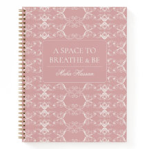 Curved Vector Dusty Rose Design | Custom Name