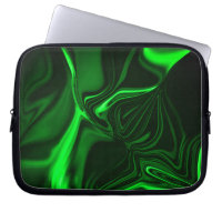 Curves and folds green nickeled on dark background
