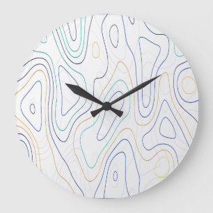Curves Large Clock