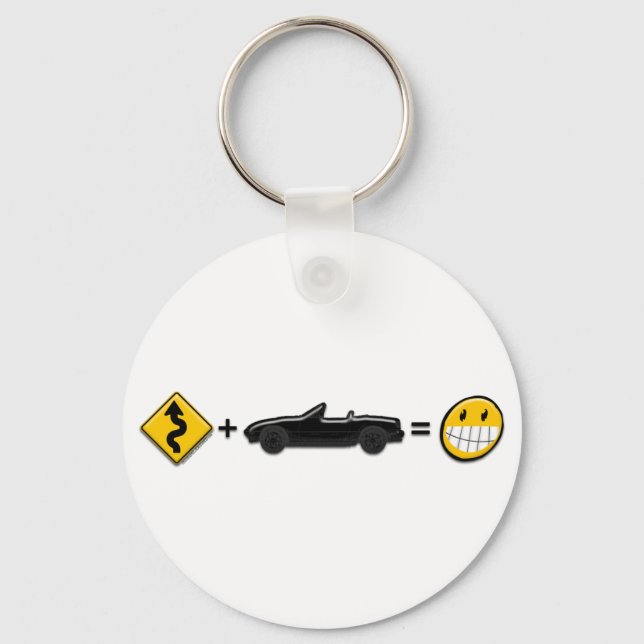 Curves + MX5 = Fun Key Ring (Front)