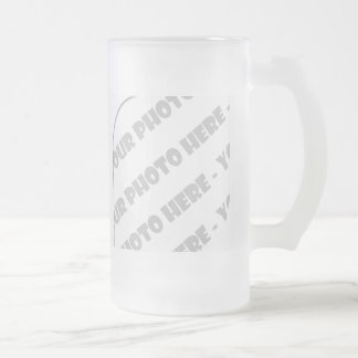 Curves Photo Frosted Stein - Create Your Own